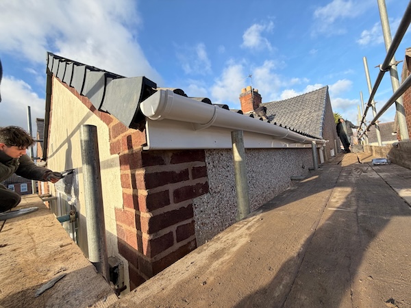 New guttering installed on a Stockport home