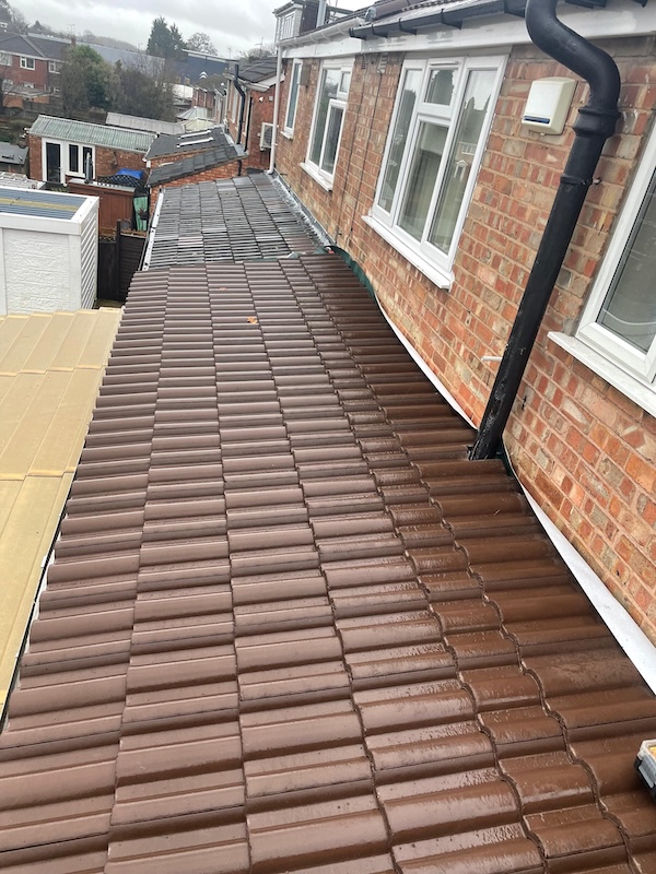 New roof on a house extension in Stockport